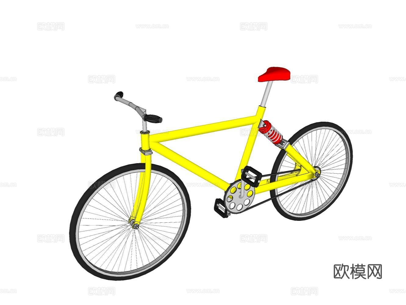 自行车su模型