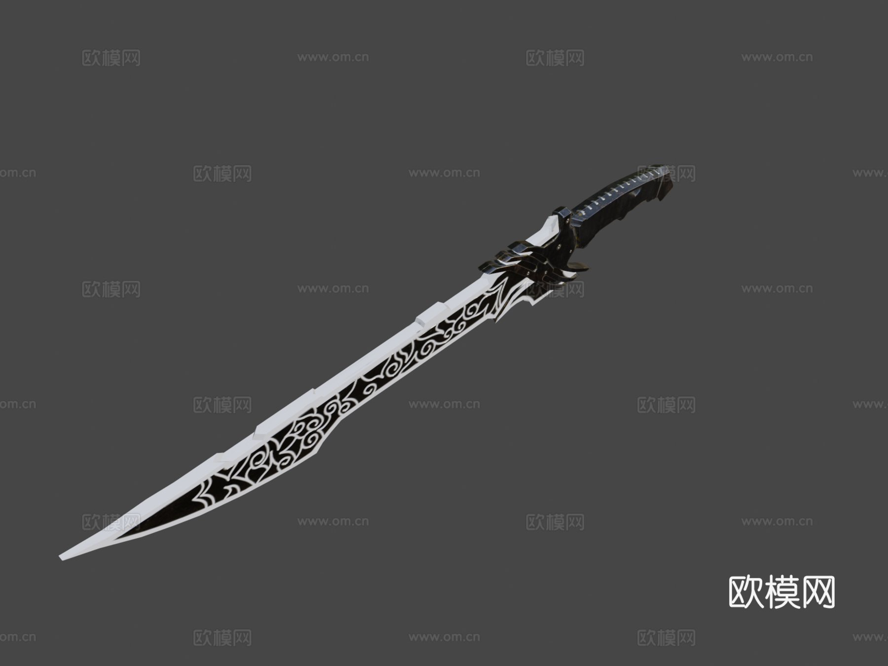 黑剑3d模型下载（渲染图5）
