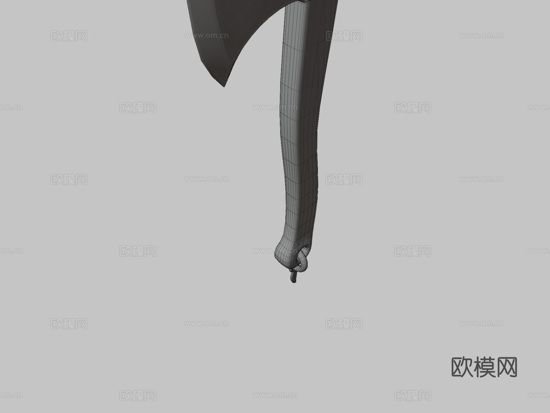 简易斧3d模型下载（渲染图3）