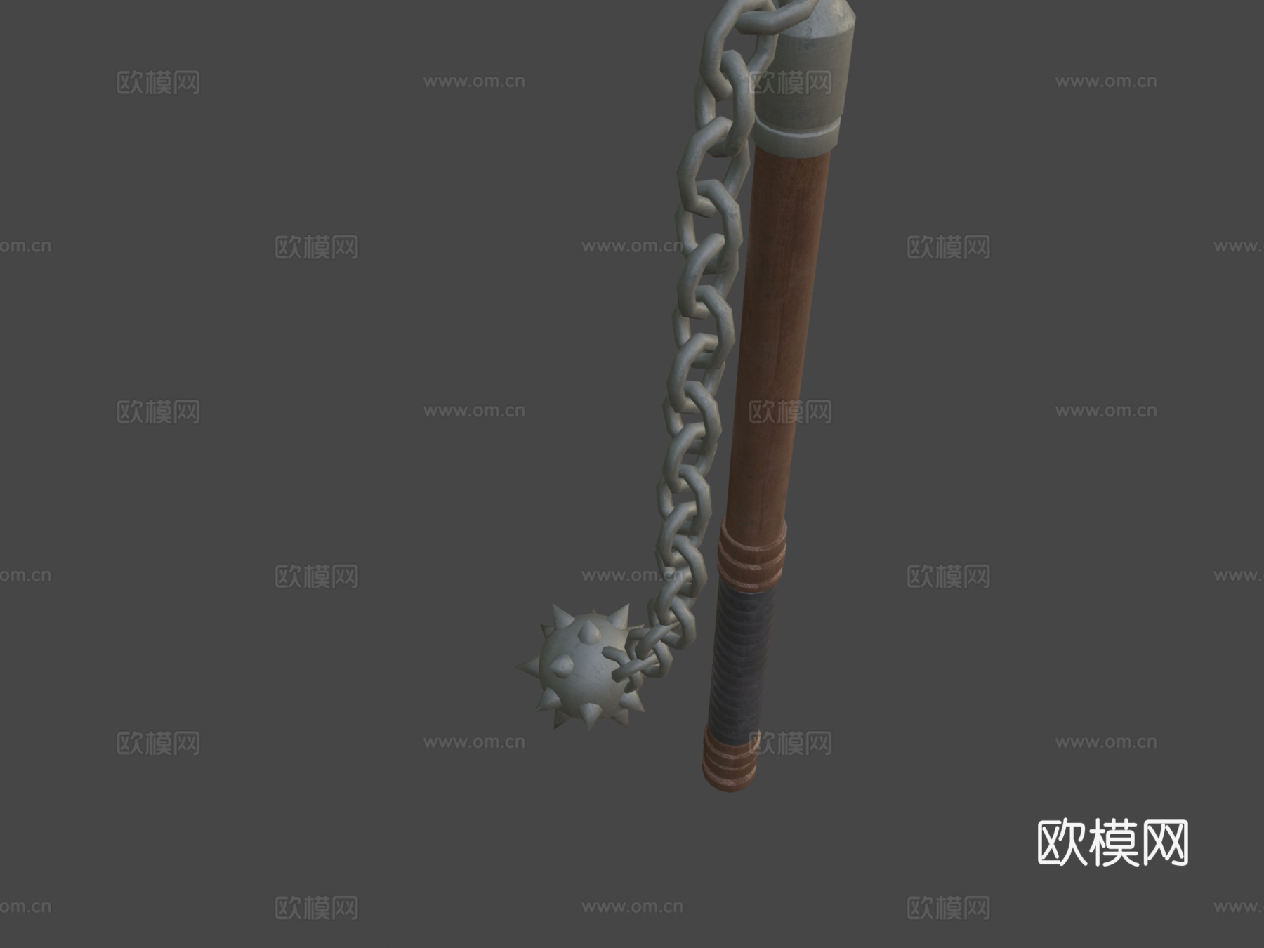 简易连枷3d模型下载（渲染图5）