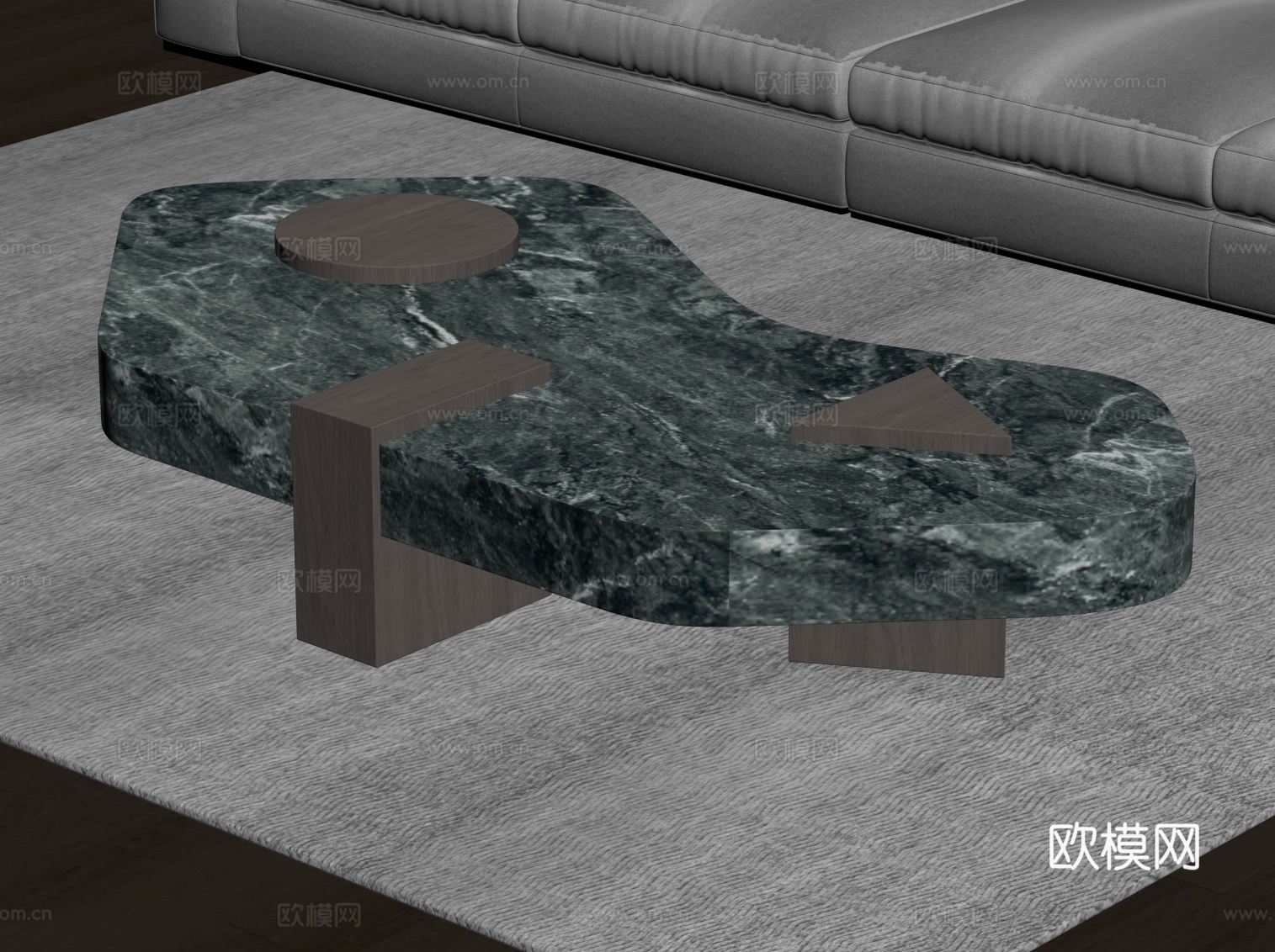 意式茶几su模型