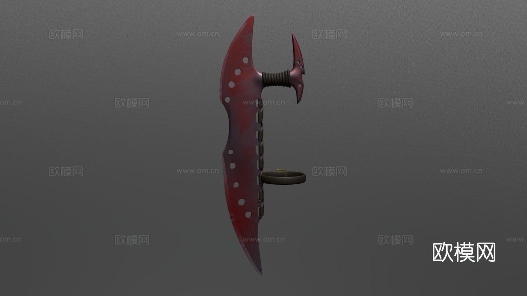 坡的臂刃3d模型下载（渲染图1）