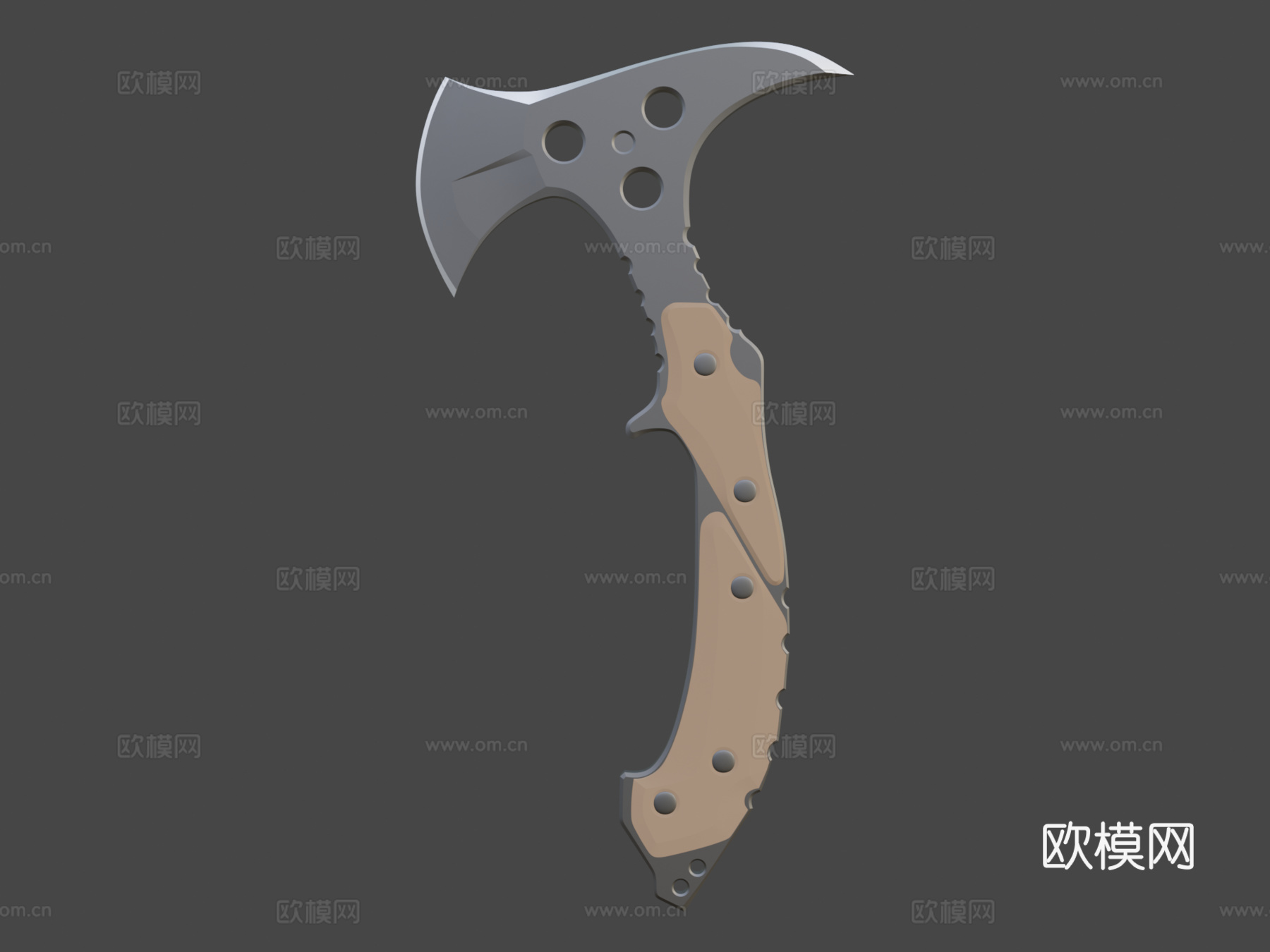 战斧3d模型下载（渲染图5）