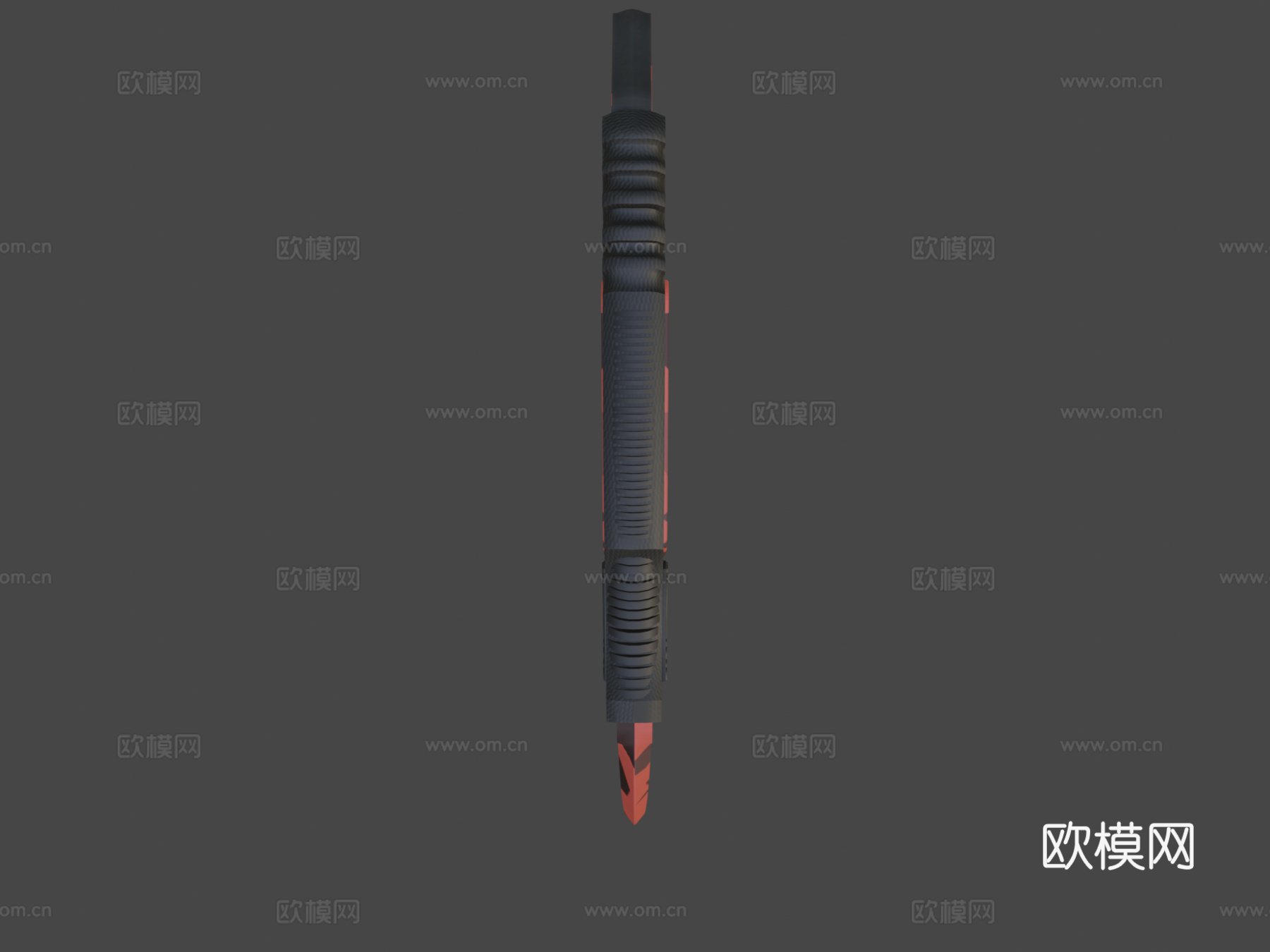 爪刀红色迷彩3d模型下载（渲染图5）