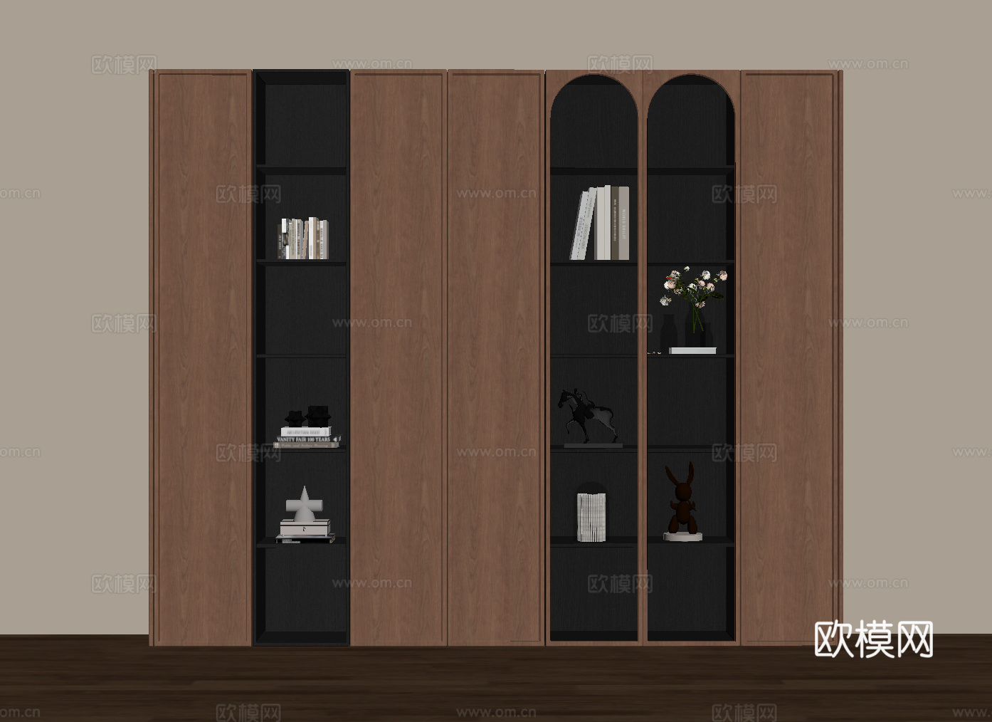 中古风衣柜su模型