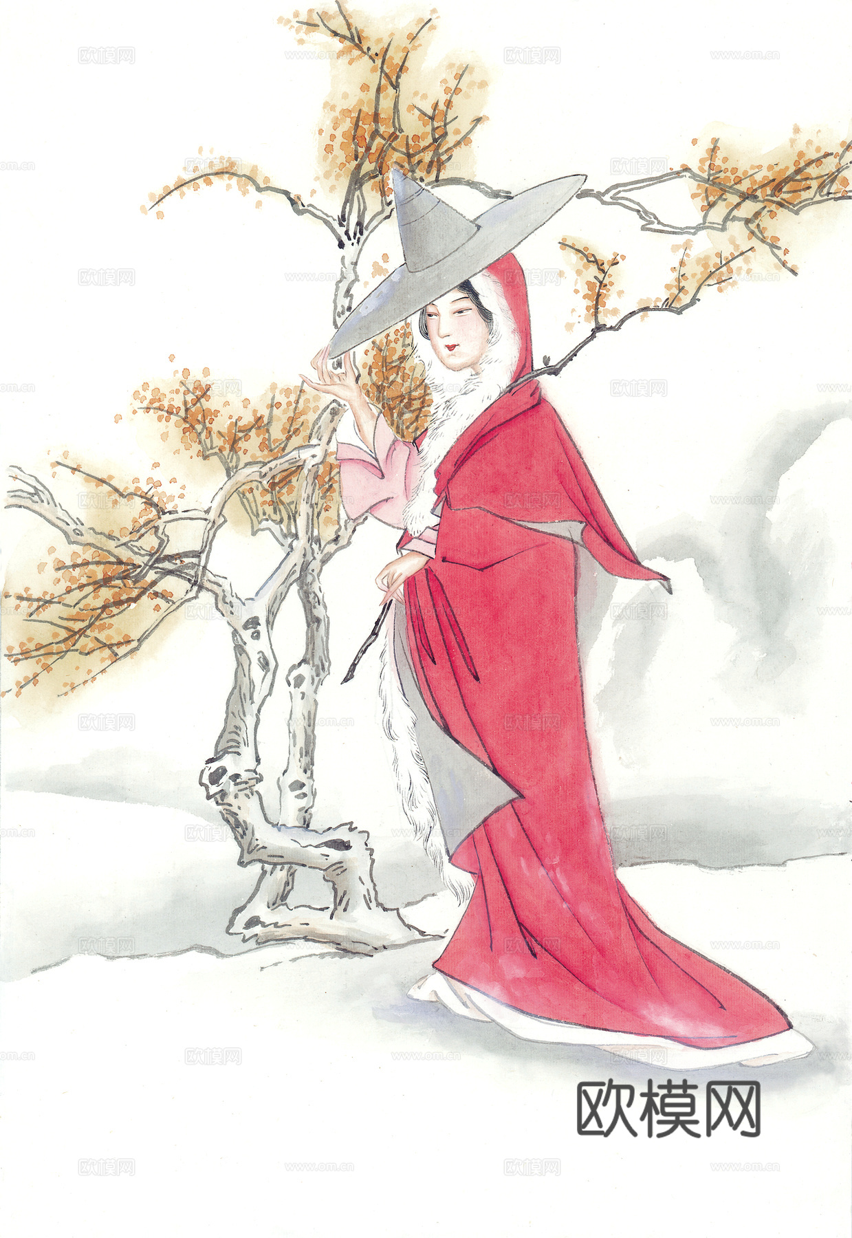 中式新中式挂画壁画字画山水花鸟背景墙壁纸装饰画抽象画油画下载