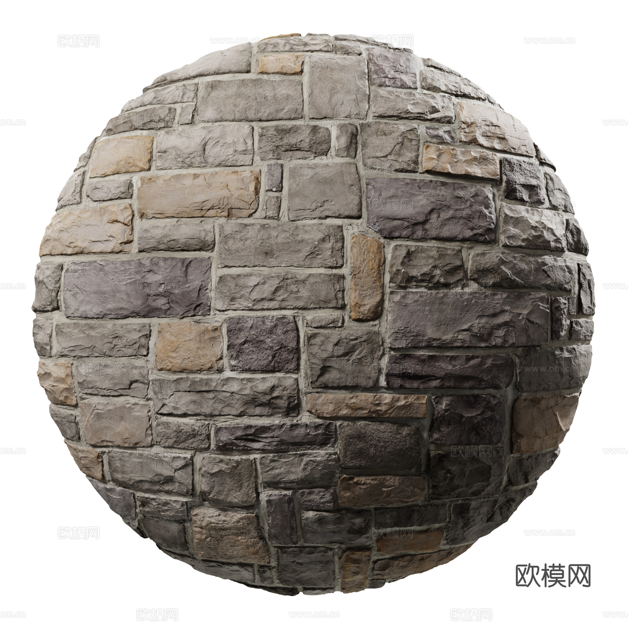 混合灰色石板墙纹理