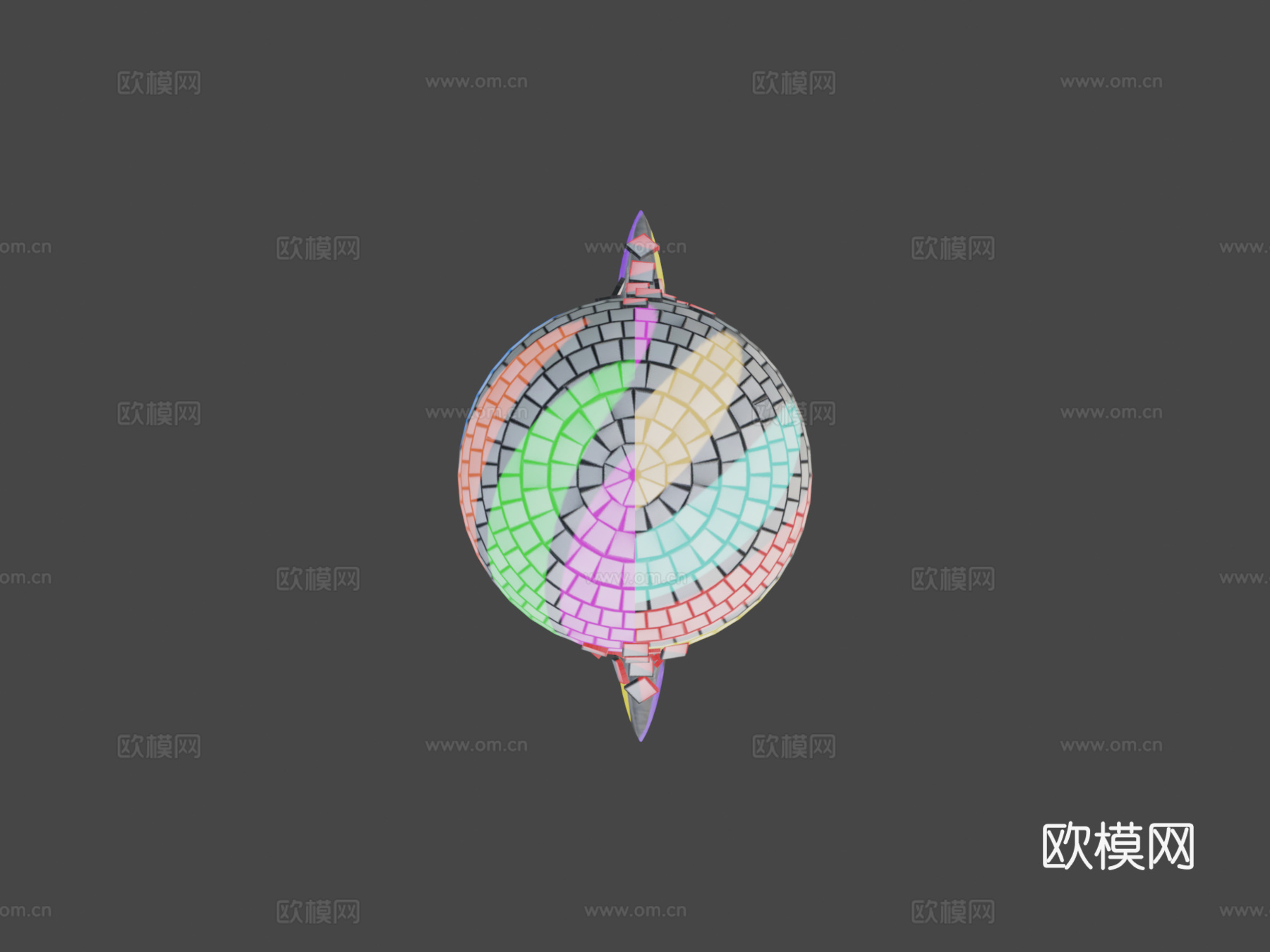迪斯科斗殴收割工具3d模型下载（渲染图8）