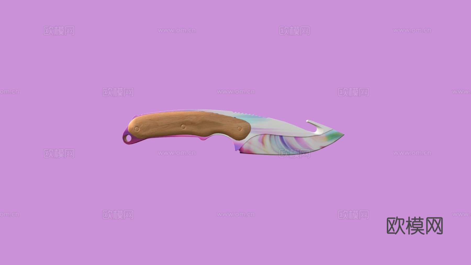 肠刀棒棒糖3d模型下载（渲染图1）