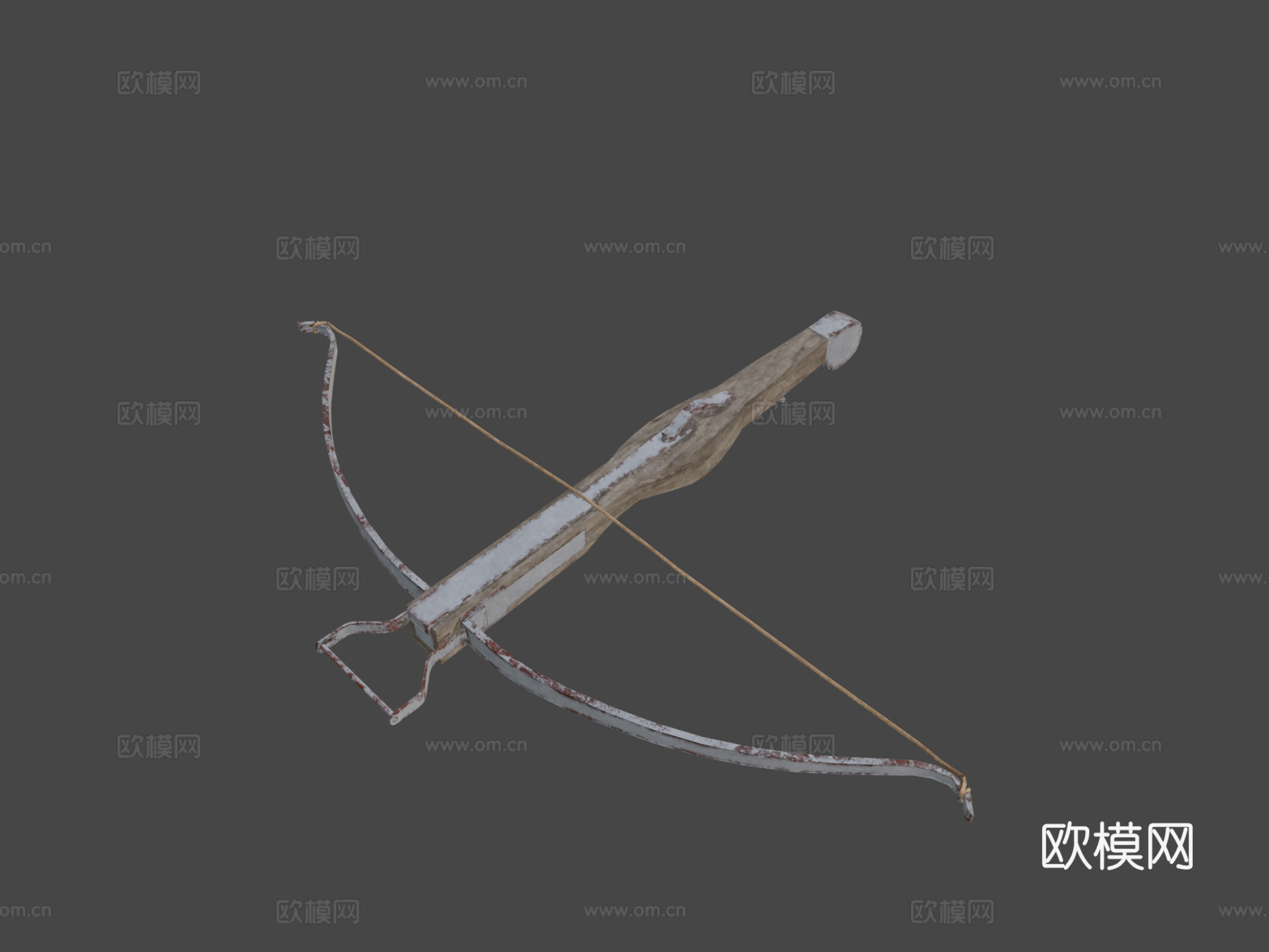 中国古代弩3d模型下载（渲染图8）
