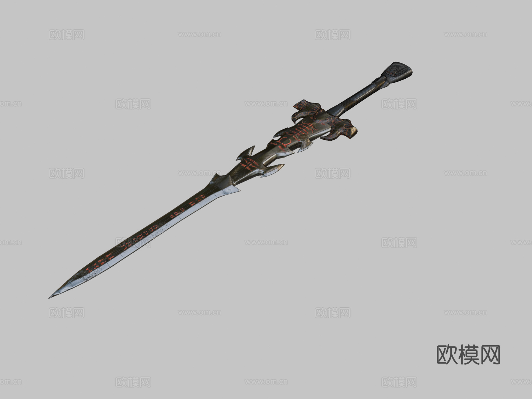 龙之剑3d模型下载（渲染图2）
