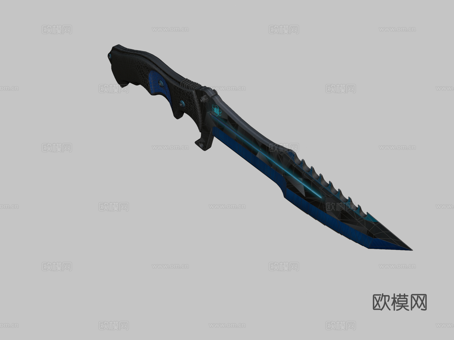 猎人赛博空间3d模型下载（渲染图2）