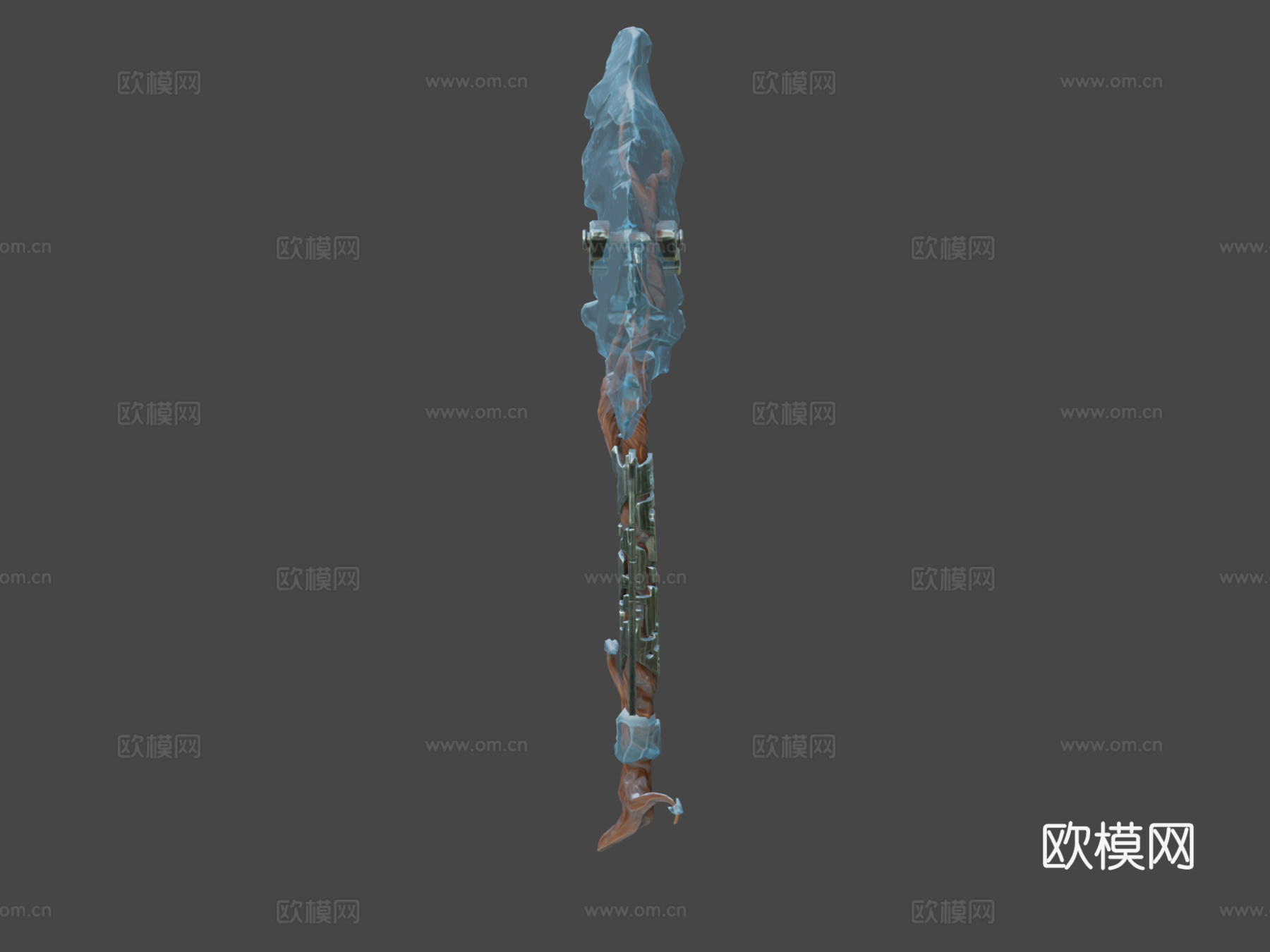 霜风风格化幻想斧作者Math Roodhuizen3d模型下载（渲染图7）