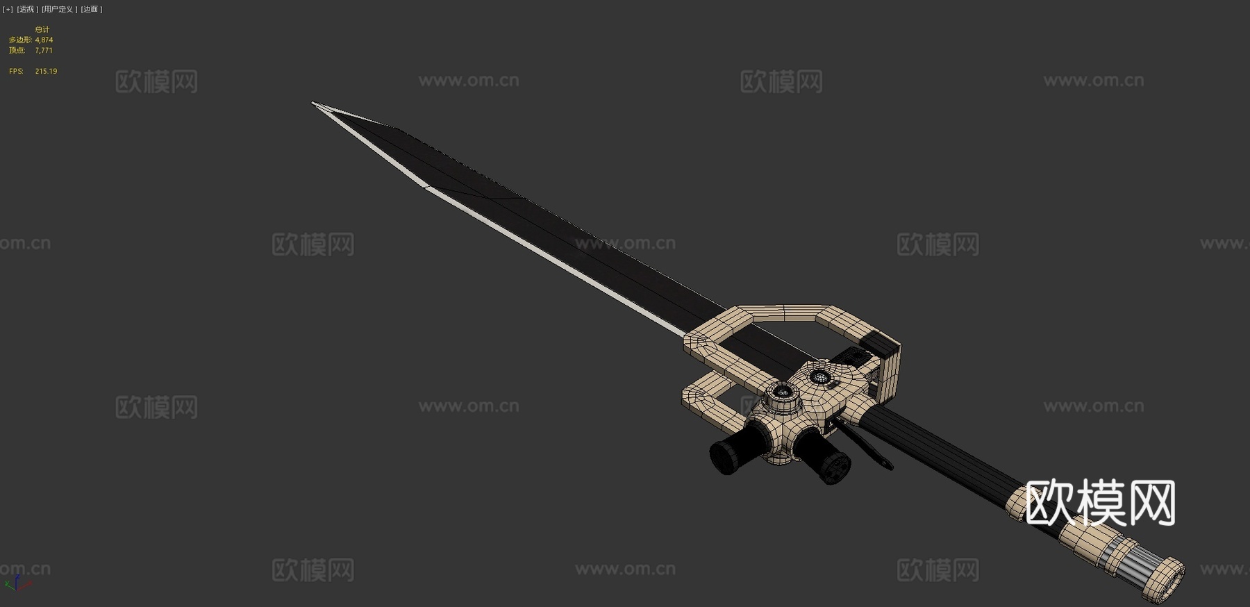 叛军藏身处第一部SC200t等离子刃3d模型下载（渲染图4）