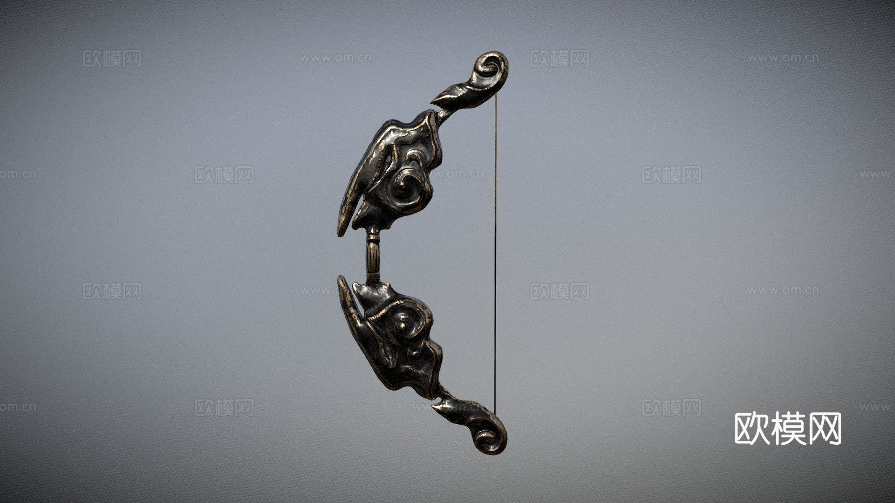 古弓3d模型下载（渲染图1）