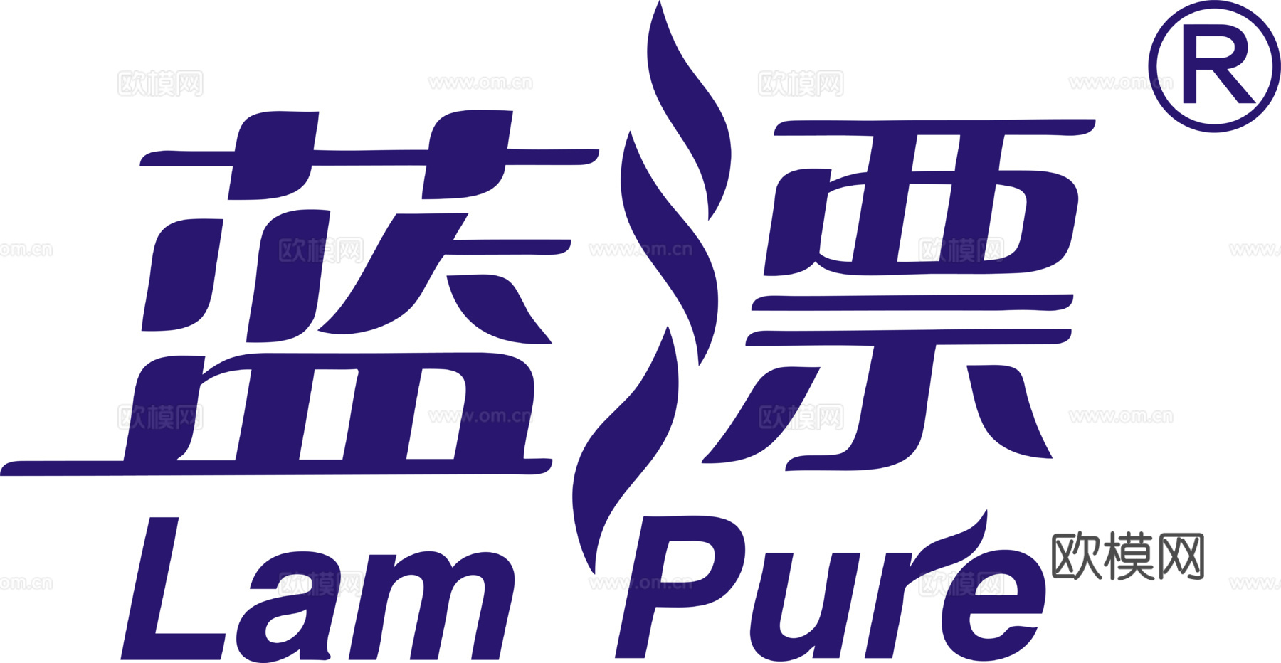 蓝漂，清洁护肤logo