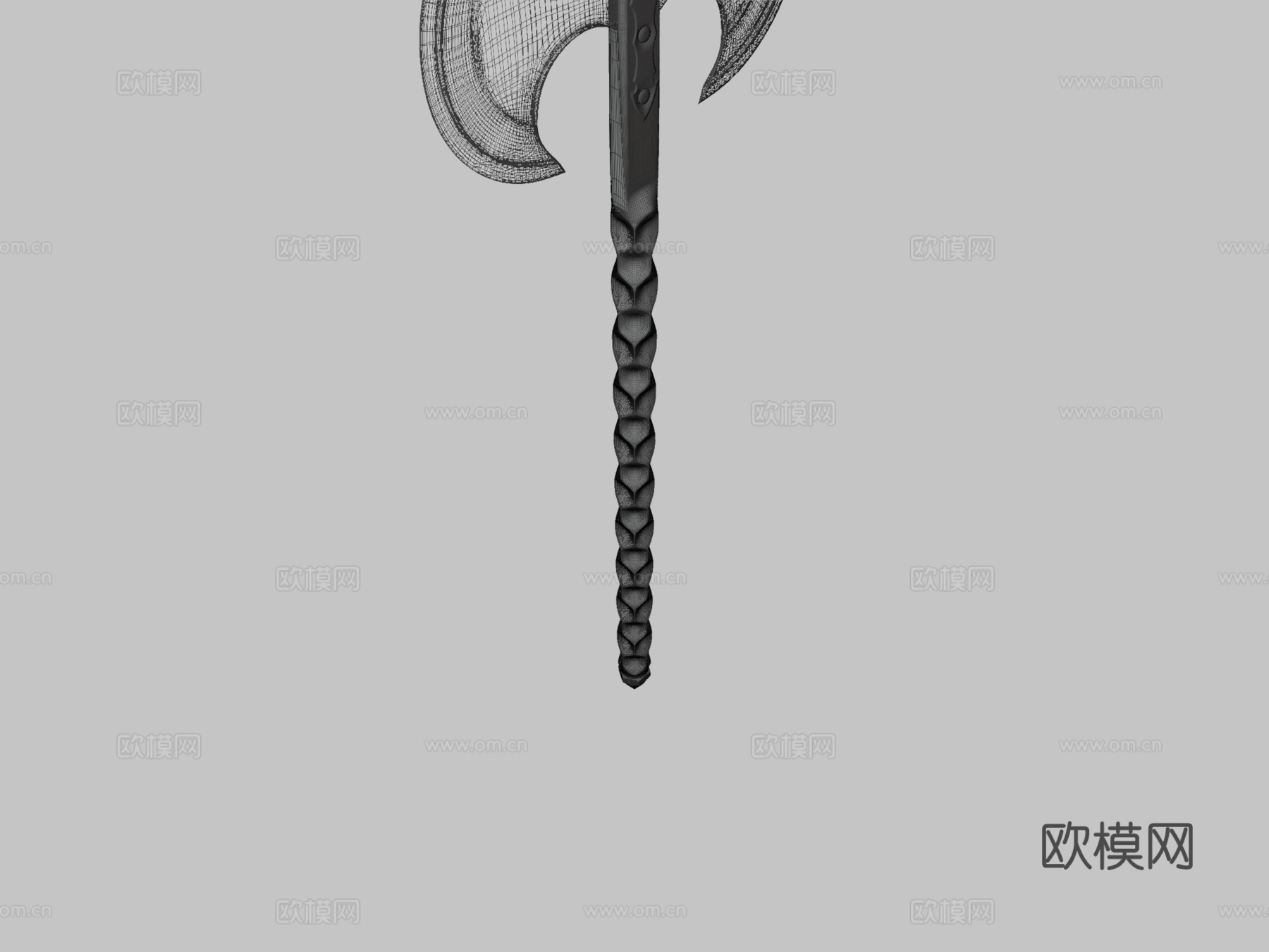 战斧2.03d模型下载（渲染图3）