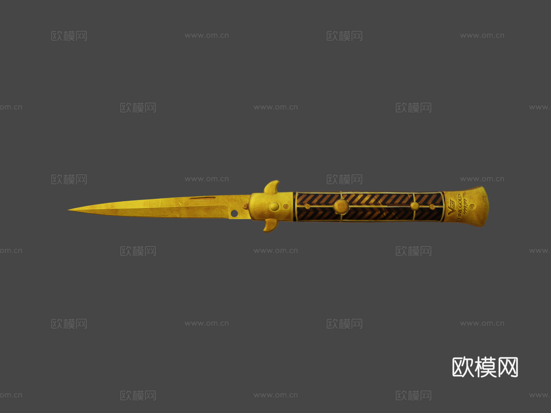 细金短剑3d模型下载（渲染图6）