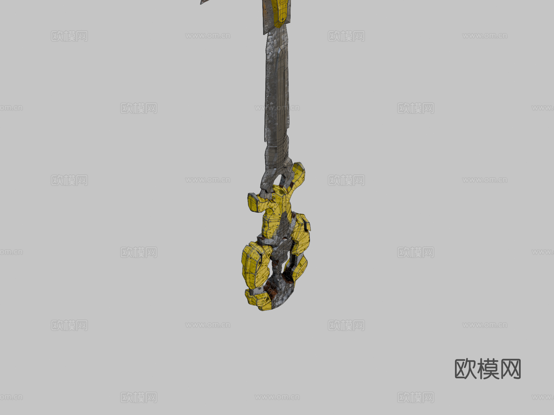 震荡巨剑3d模型下载（渲染图2）