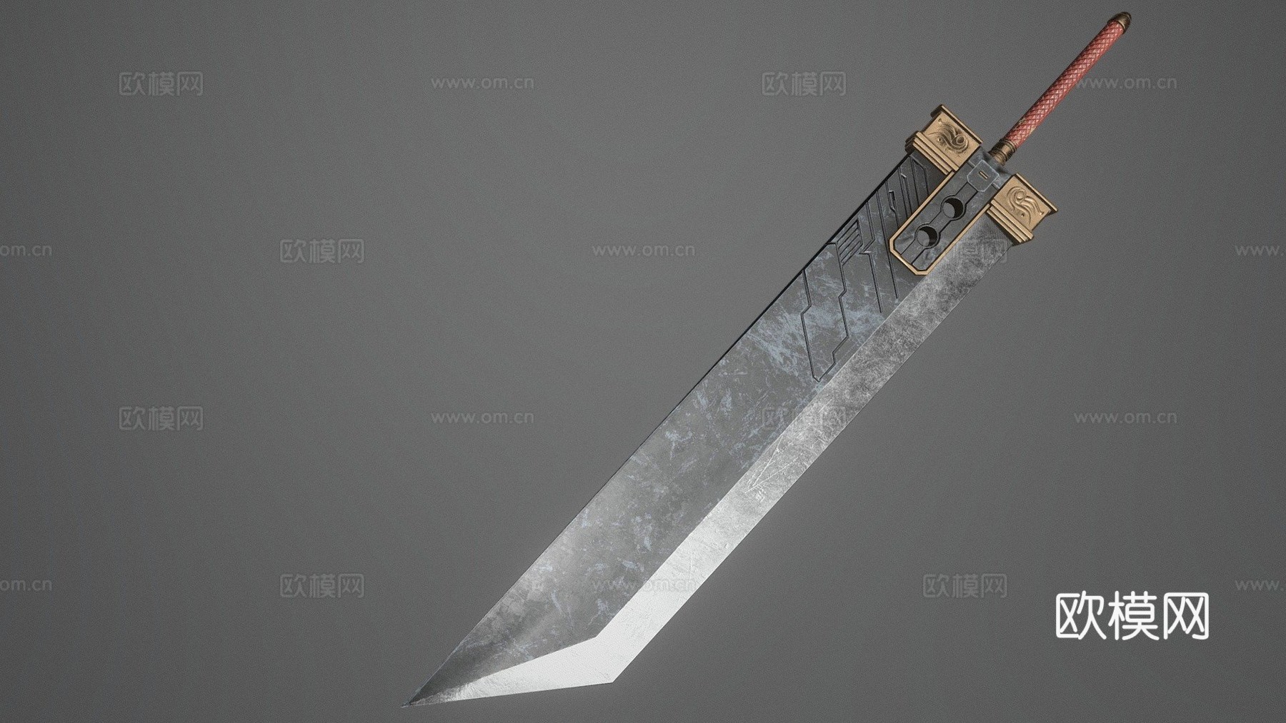 破坏剑3d模型下载（渲染图1）