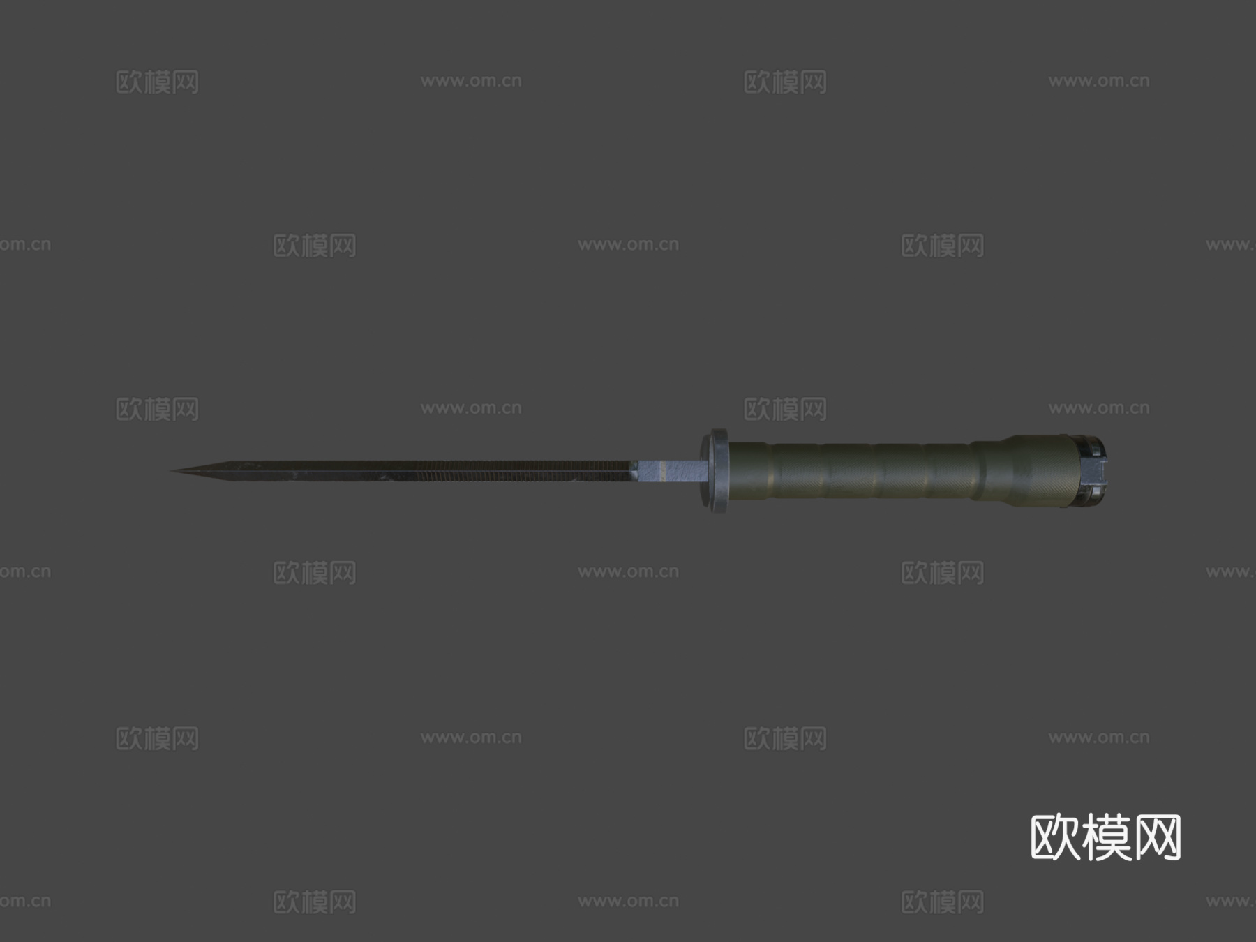 刺刀枪3d模型下载（渲染图7）