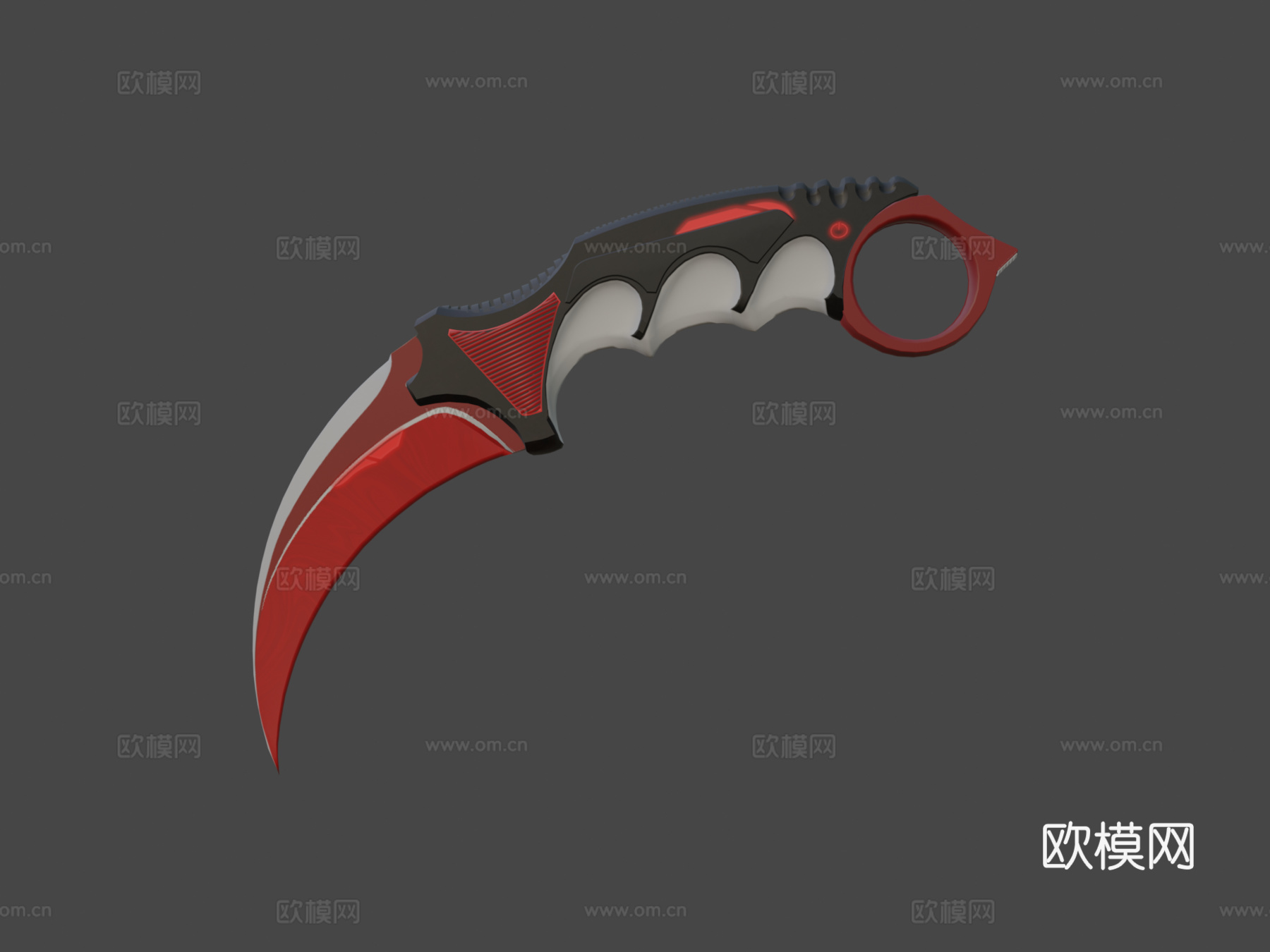 爪刀瞬间分裂3d模型下载（渲染图7）