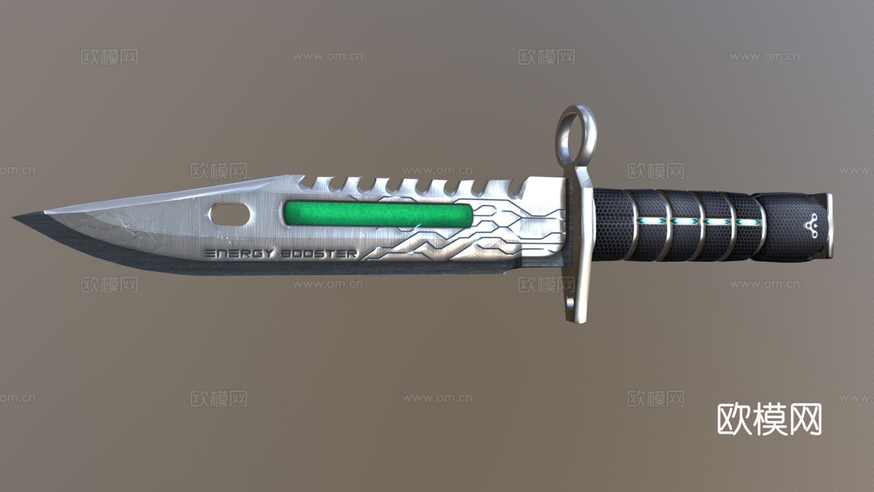 M9刺刀英勇3d模型下载（渲染图1）