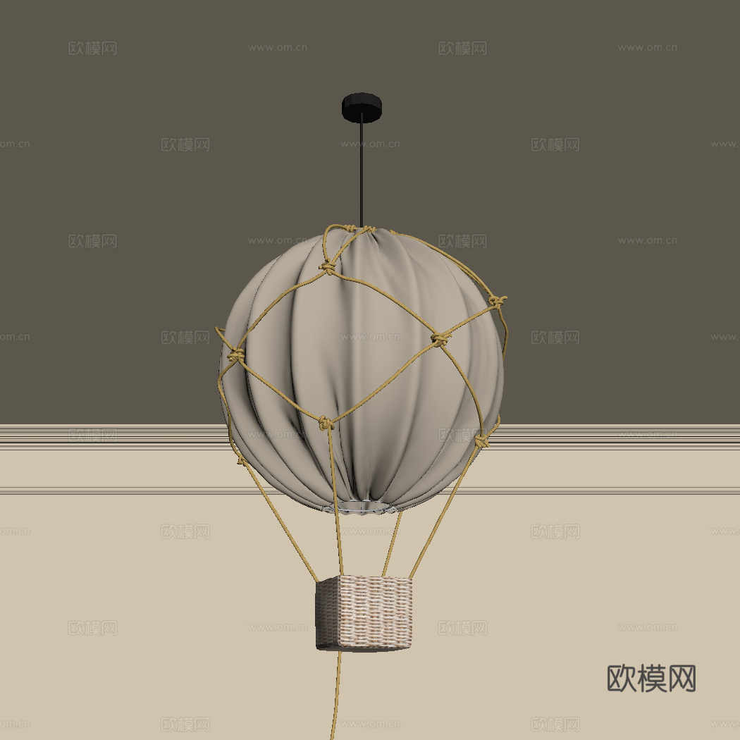 现代吊灯su模型