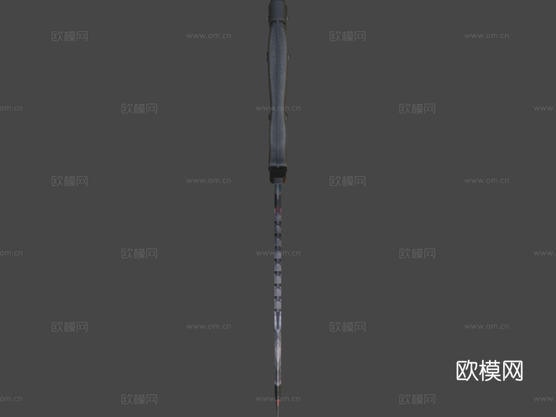 鲍伊猎刀苏格兰纹4号3d模型下载（渲染图6）