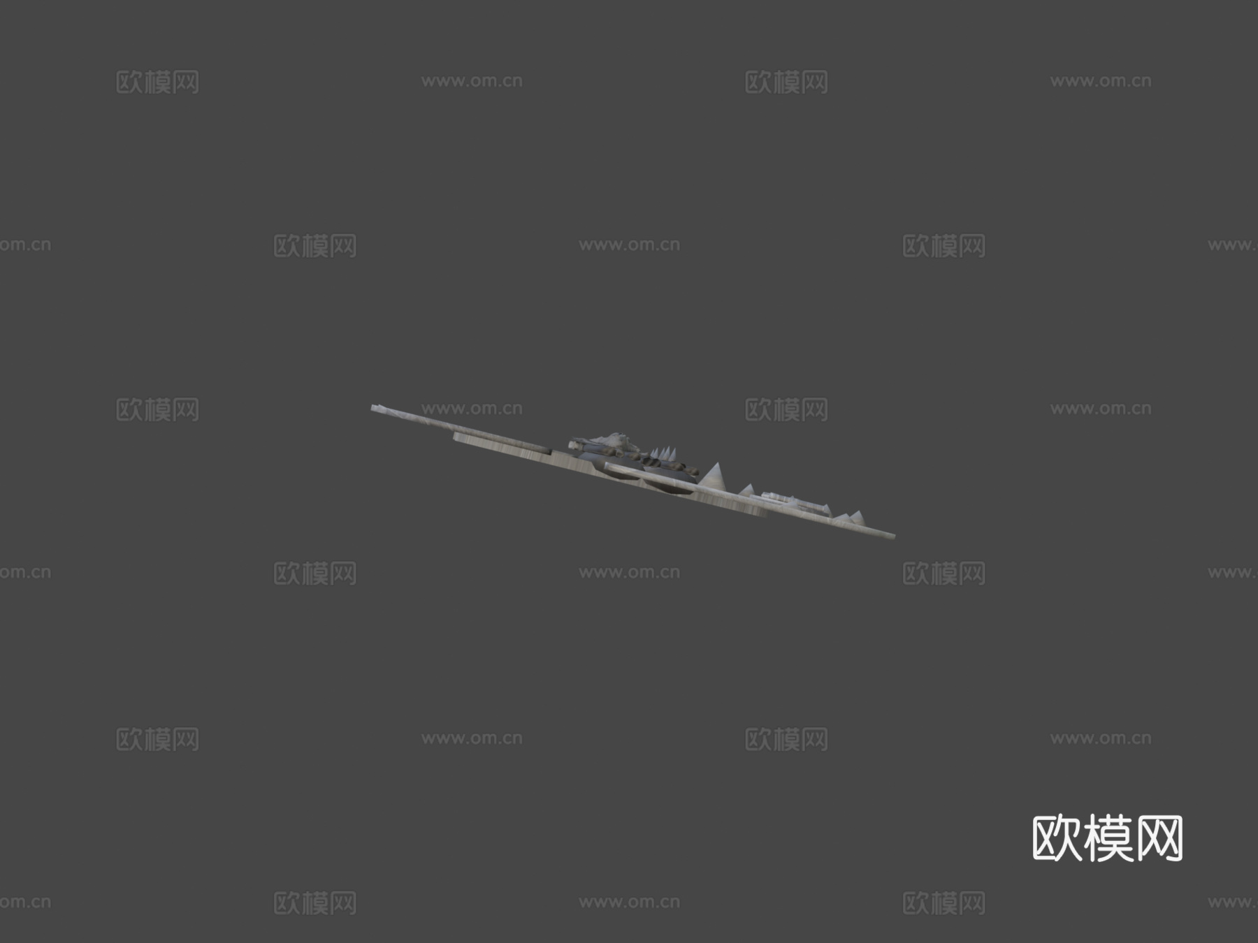 驱魔斧3d模型下载（渲染图6）