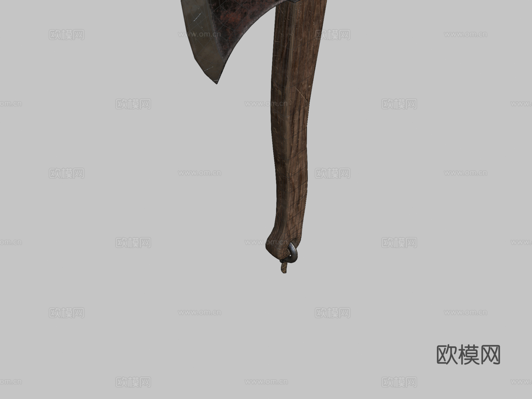 简易斧3d模型下载（渲染图2）
