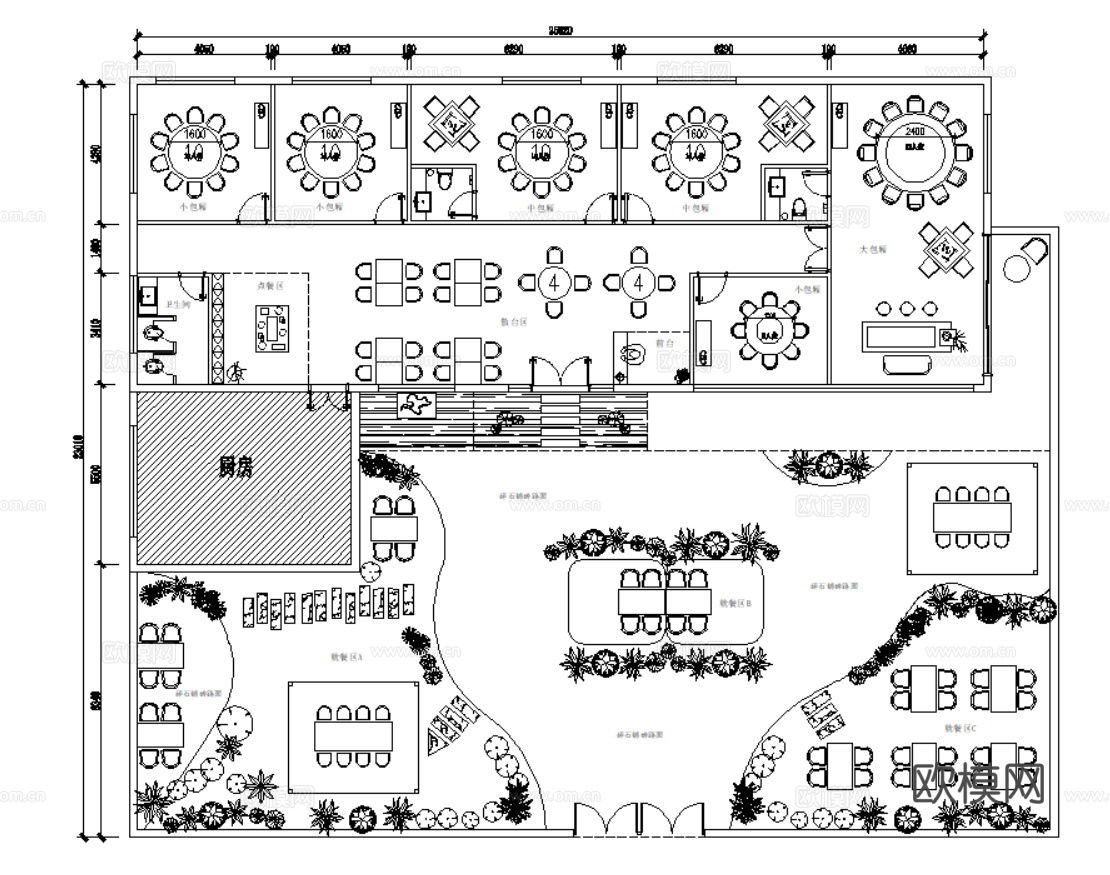 14套乡村民宿农家乐CAD平面设计方案最新整理合集cad施工图