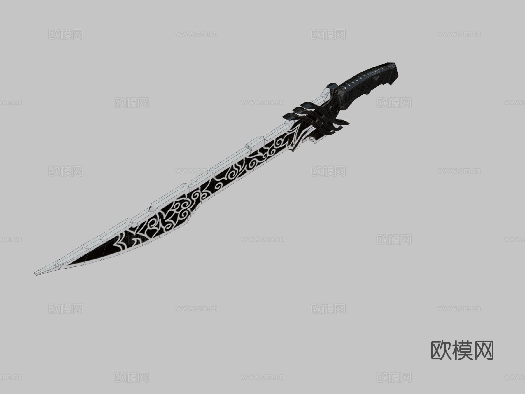 黑剑3d模型下载（渲染图2）