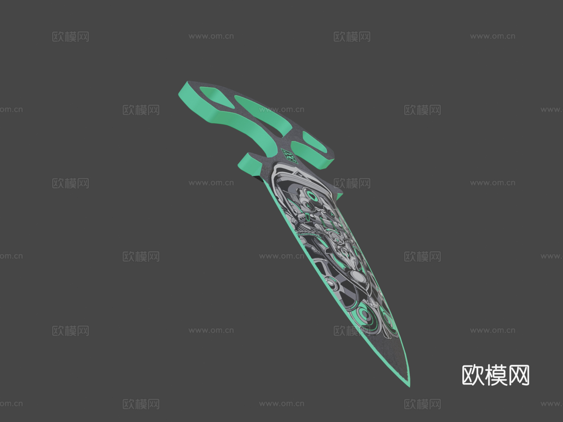 赛博爱推3d模型下载（渲染图8）