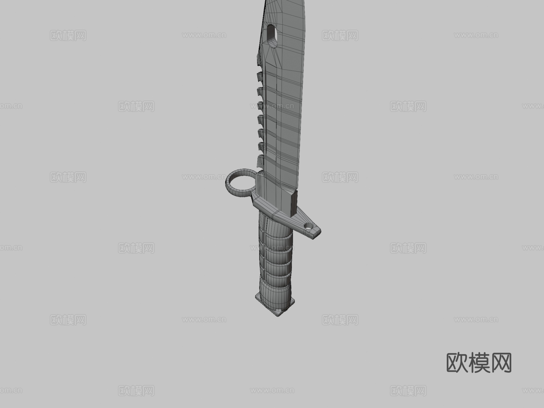 M9刺刀巴拉克西3d模型下载（渲染图3）