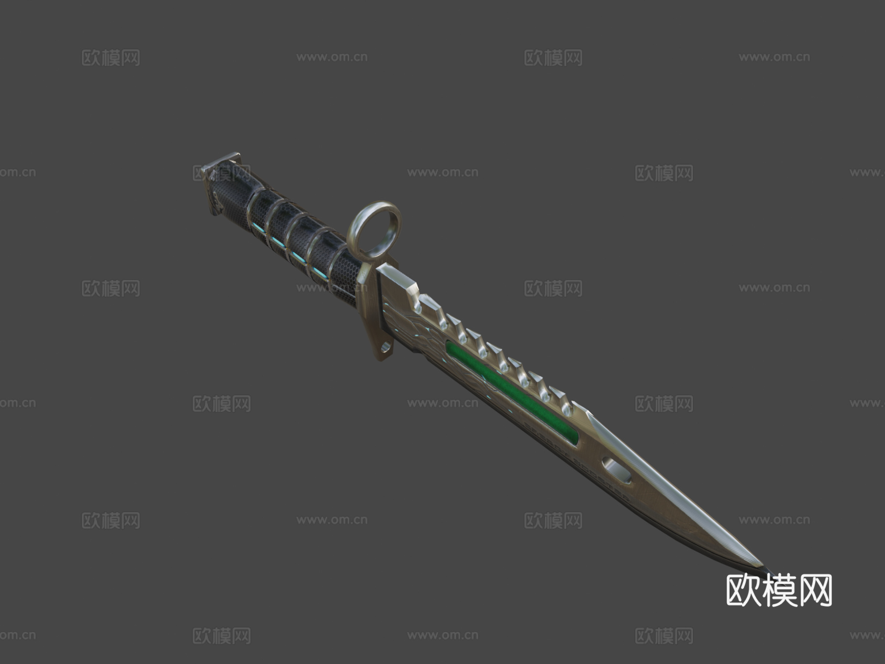 M9刺刀英勇3d模型下载（渲染图8）