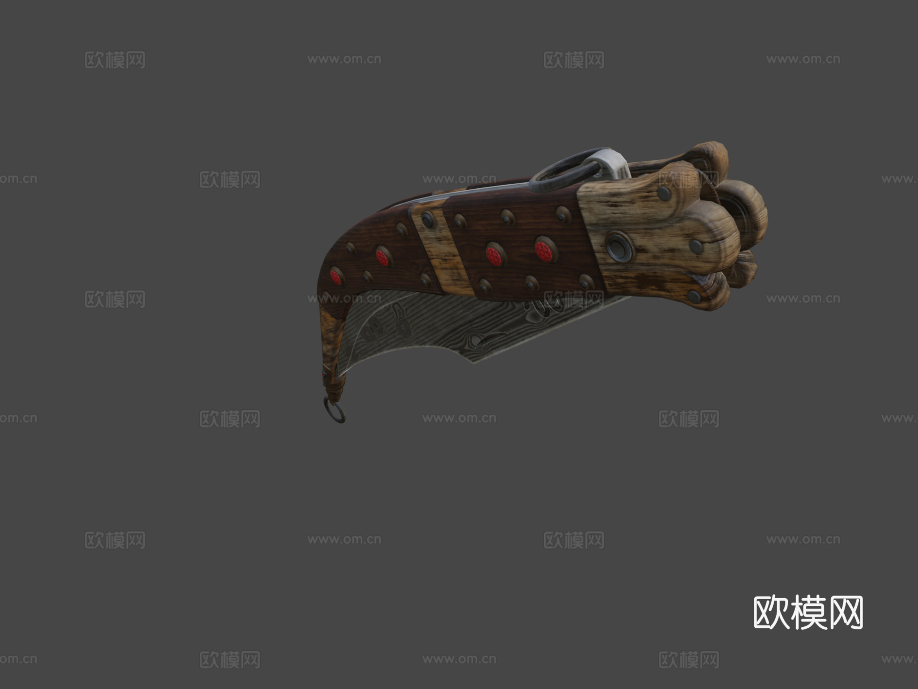 纳瓦哈西班牙折刀3d模型下载（渲染图1）
