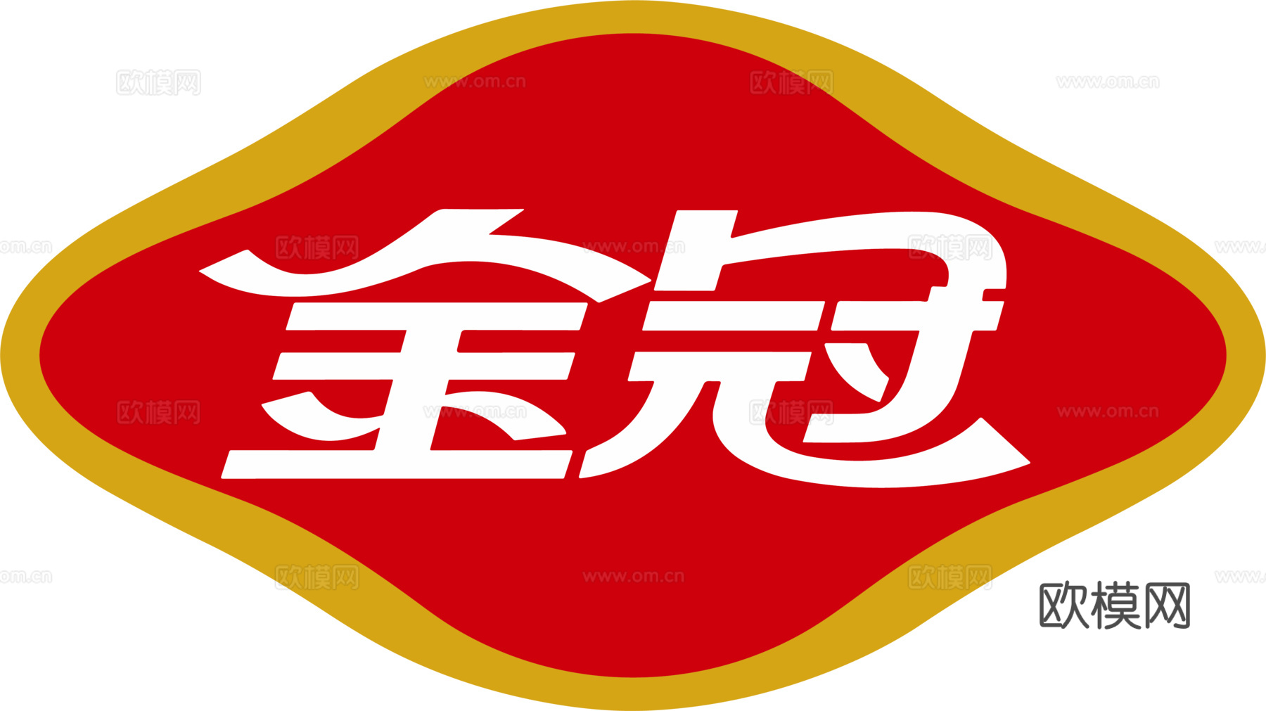 金冠，食品零食logo
