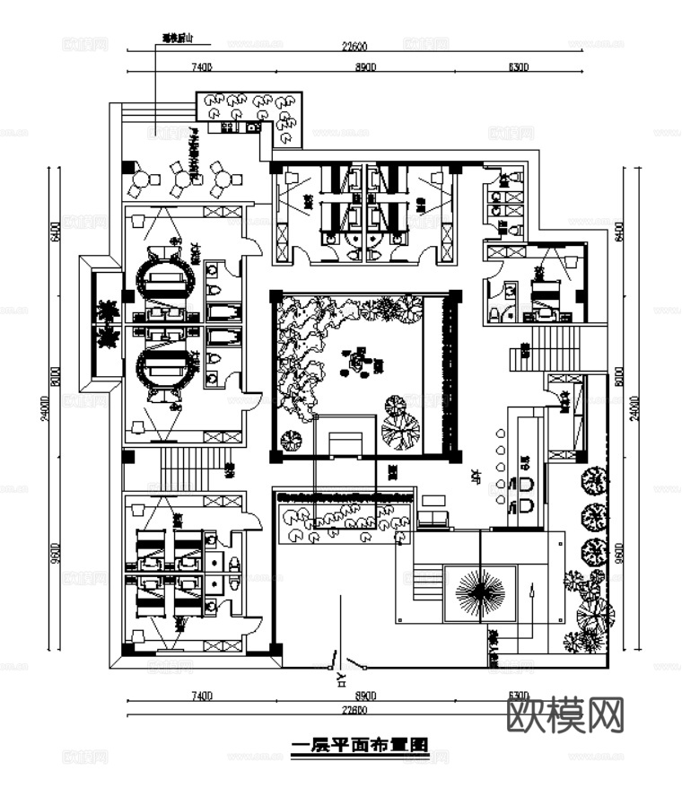 14套乡村民宿农家乐CAD平面设计方案最新整理合集cad施工图