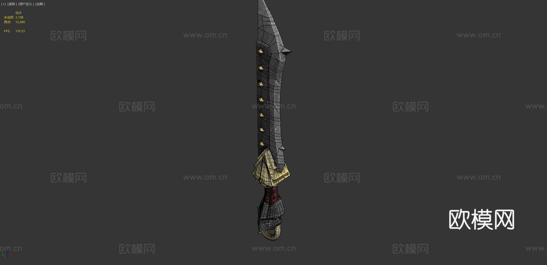 风格化剑3d模型下载（渲染图4）