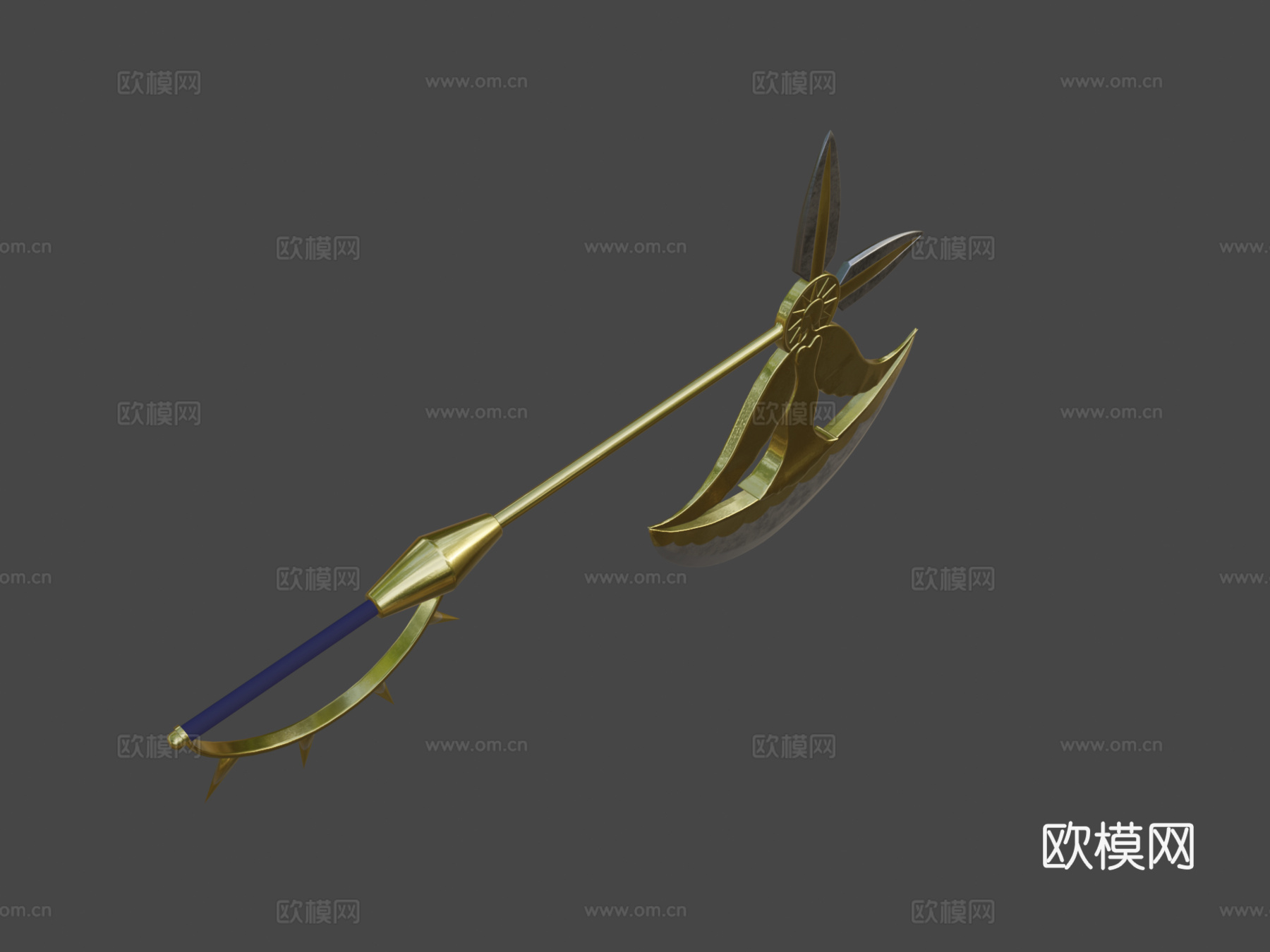 神圣战斧里塔3d模型下载（渲染图1）