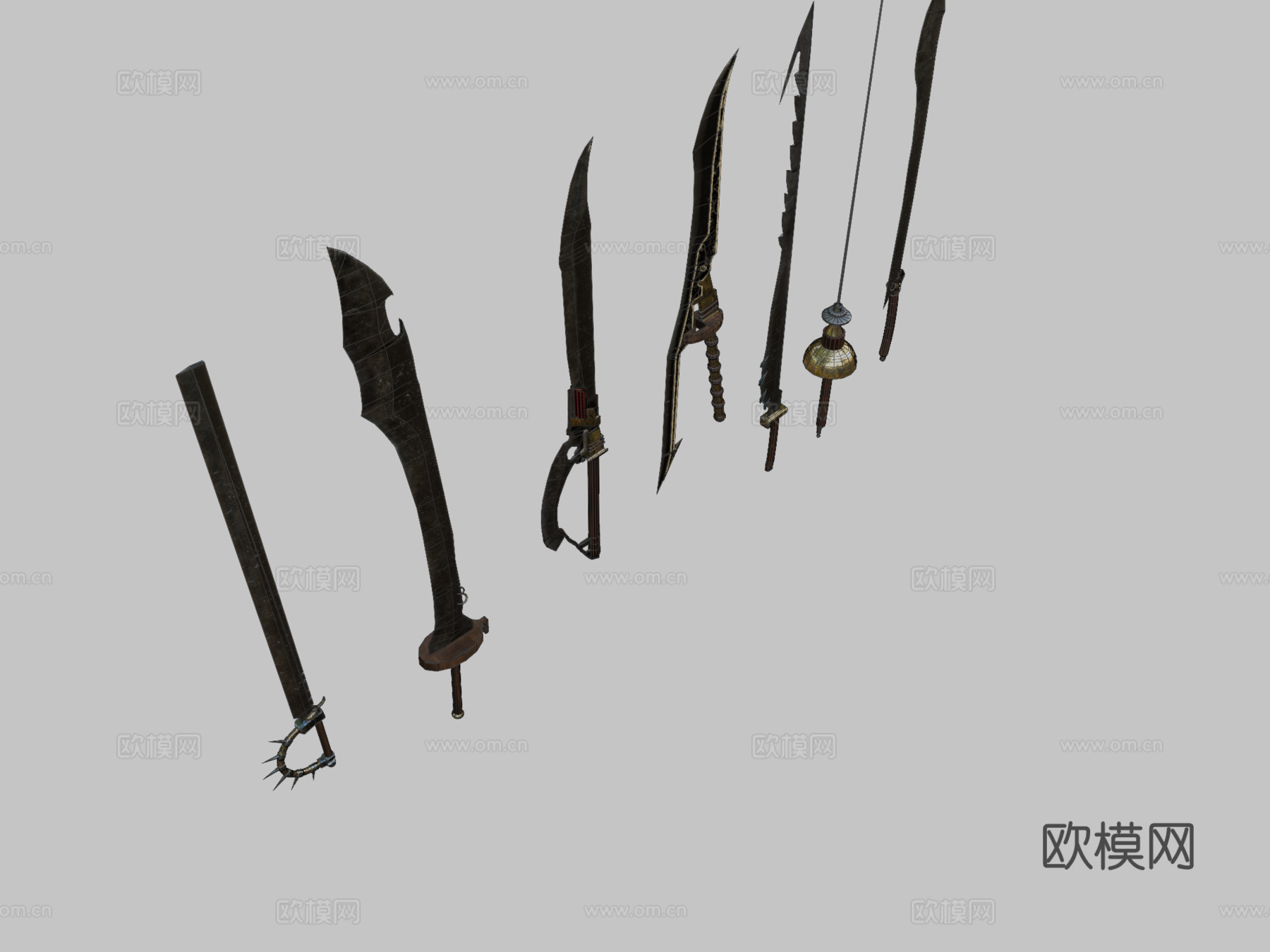 皇家之剑3d模型下载（渲染图2）