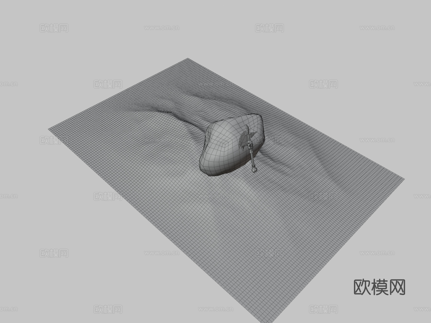 失落神殿之斧3d模型下载（渲染图3）