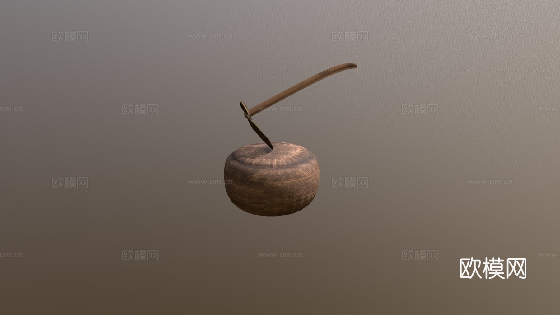 锄头王者之剑3d模型下载（渲染图1）