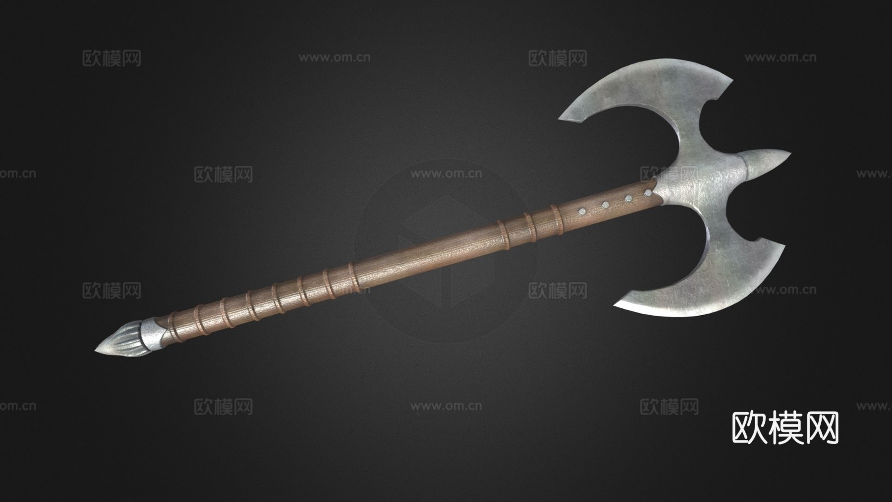 战士斧3d模型下载（渲染图1）