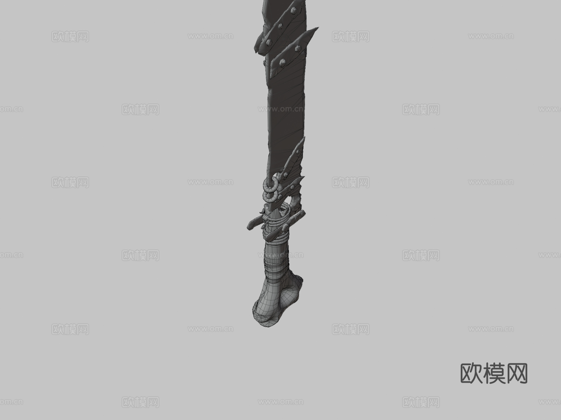 定制砍刀套装刀3d模型下载（渲染图3）