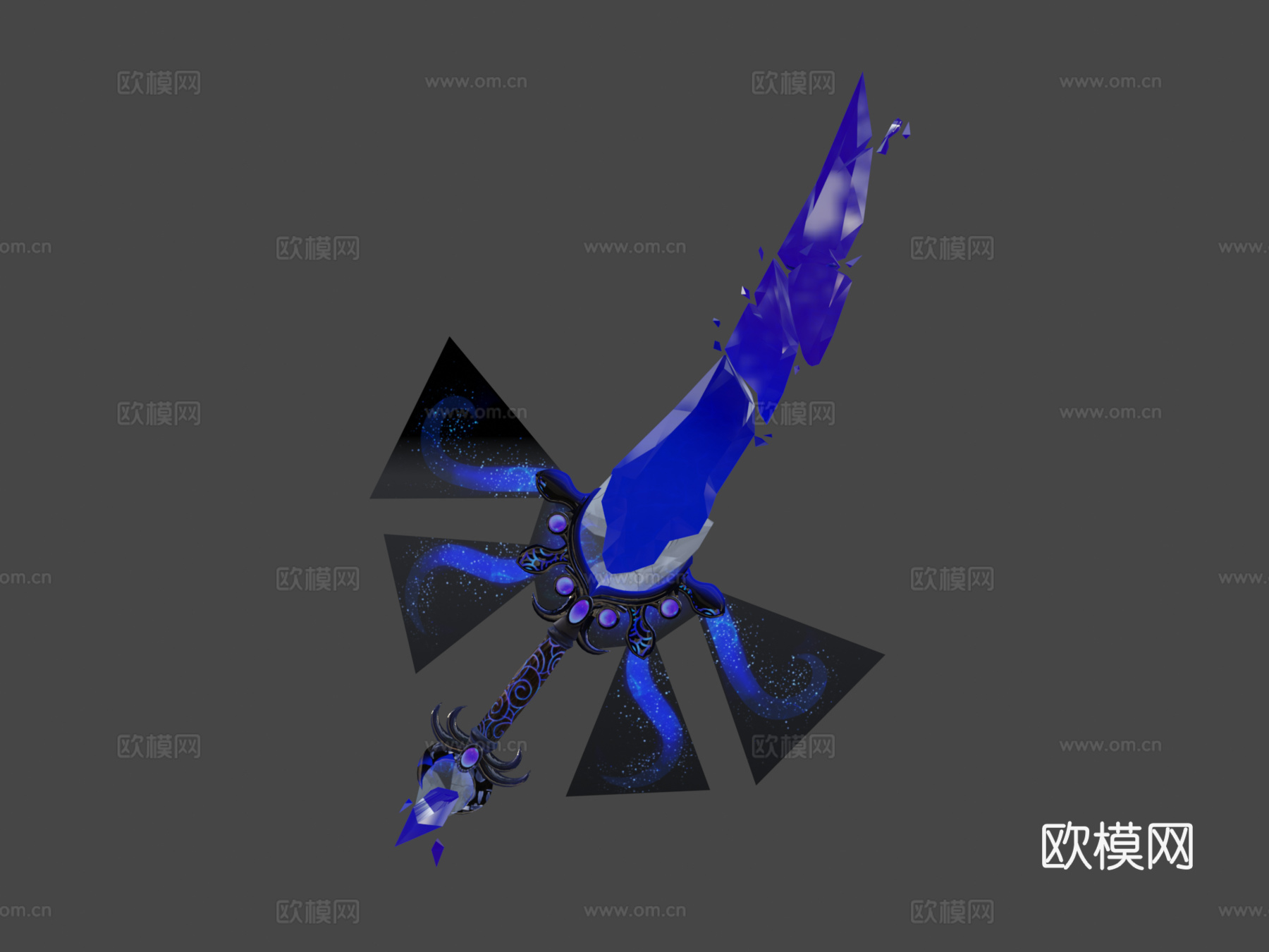 黑冰魔法剑3d模型下载（渲染图7）