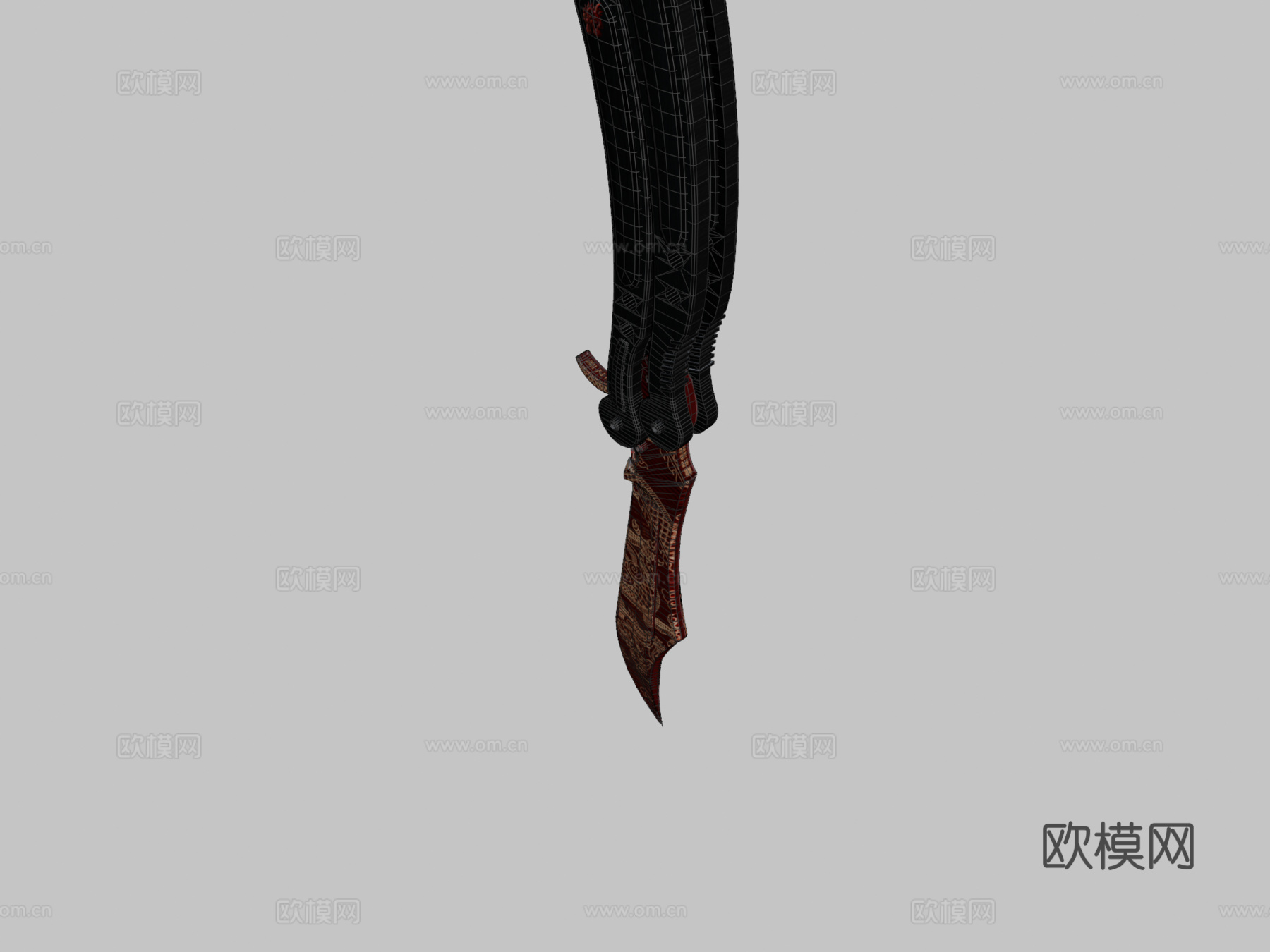 蝴蝶爱豆兔3d模型下载（渲染图2）