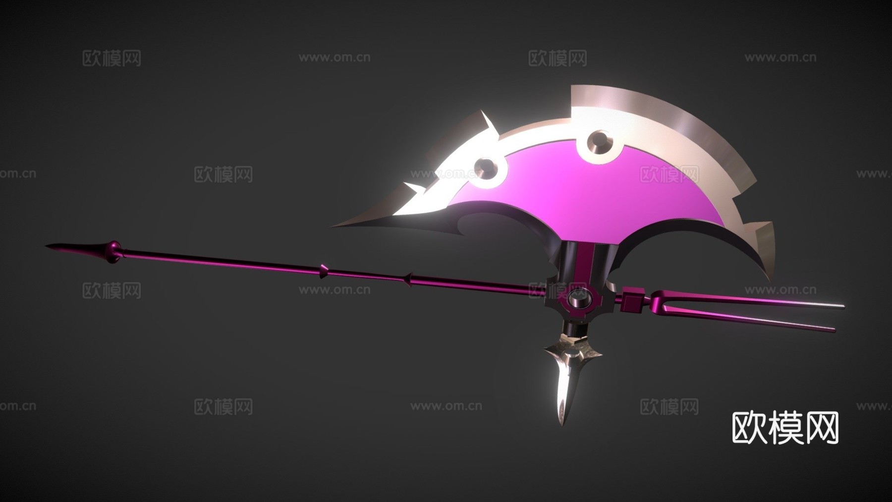 罗丽墨丘利的戟制作中3d模型下载（渲染图1）