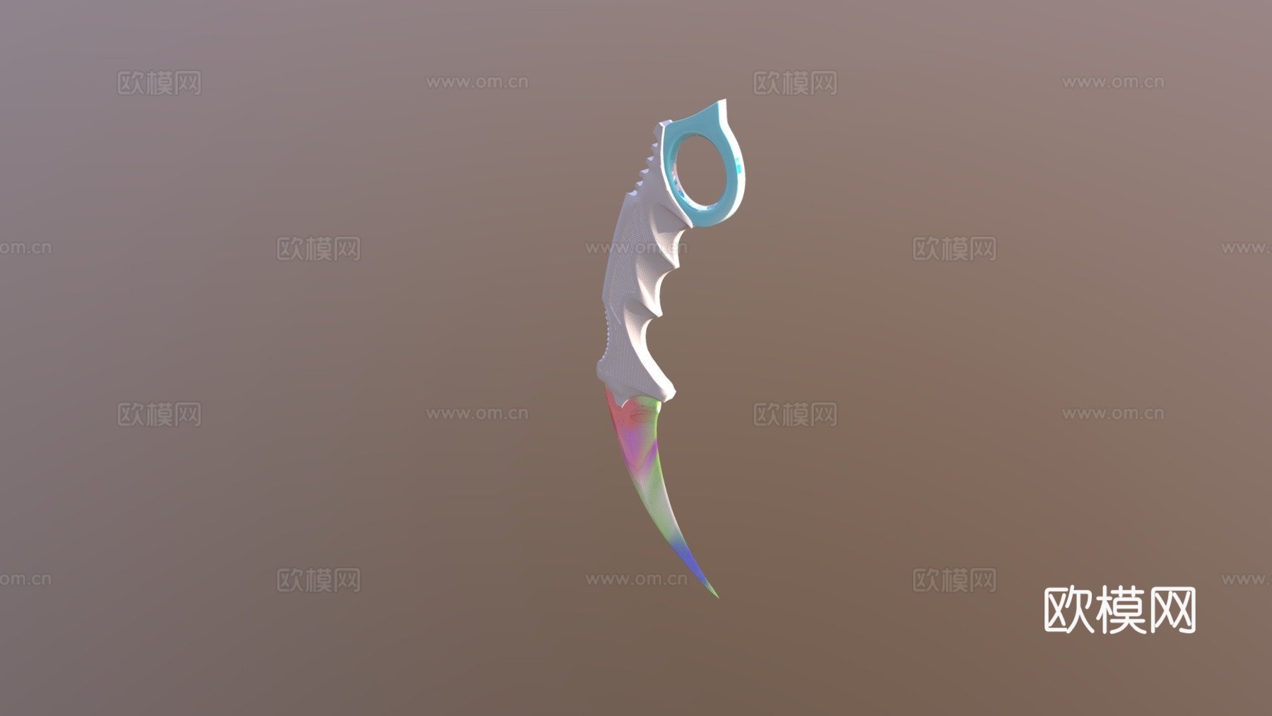 爪刀63d模型下载（渲染图1）